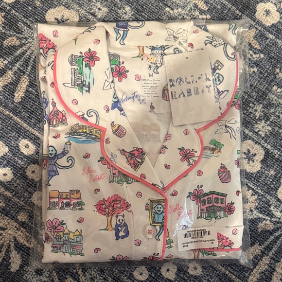 Roller Rabbit Georgetown Pajamas Medium Polo Version NWT